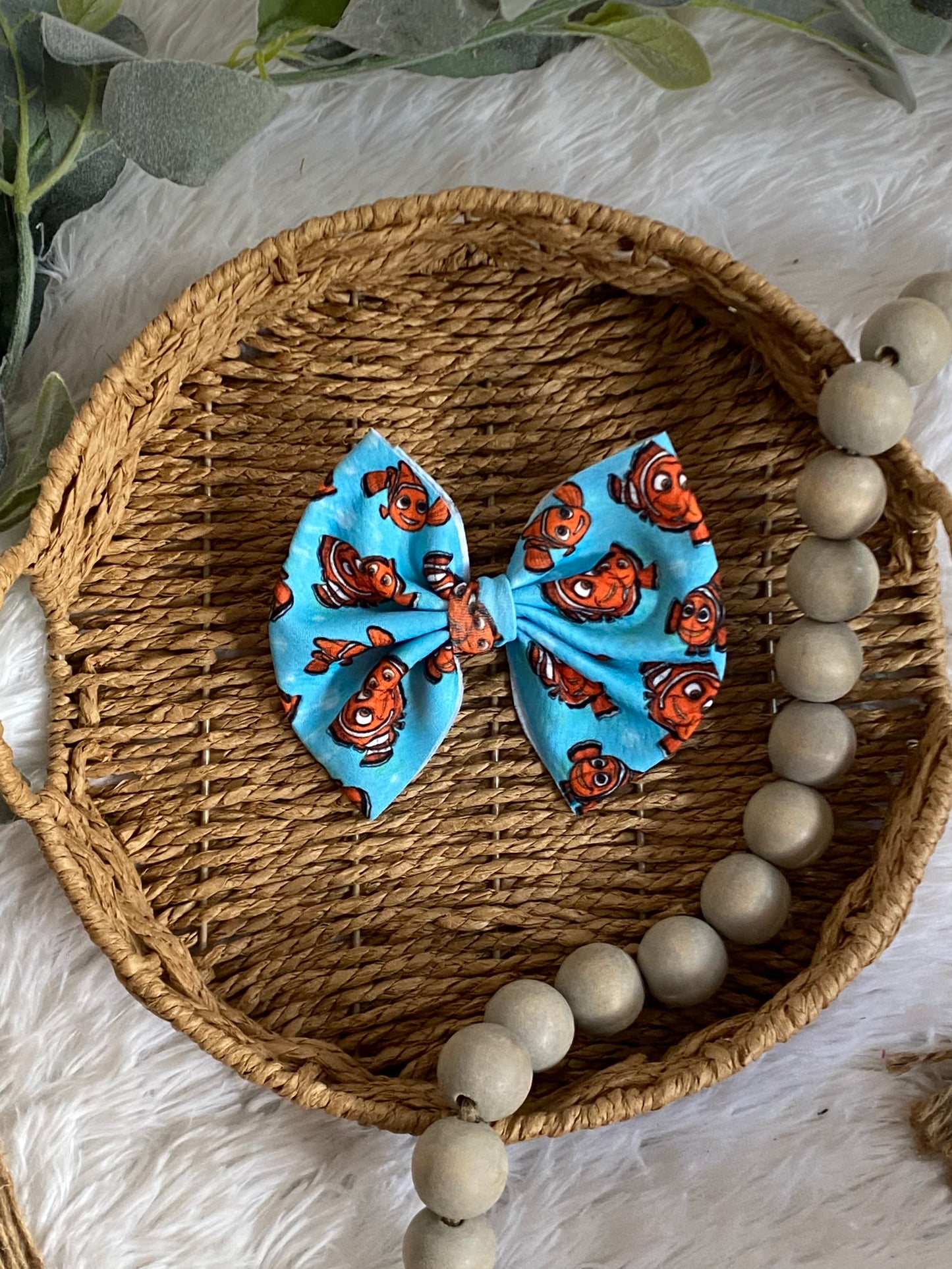 Clown fish 5 inch baby bows