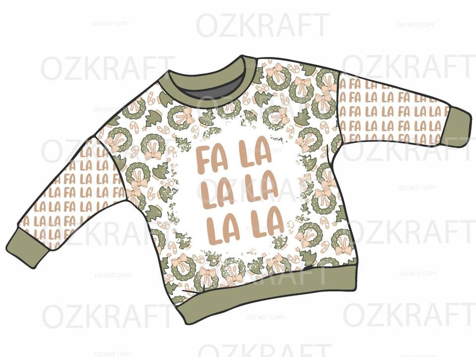 Christmas long sleeve lounge top