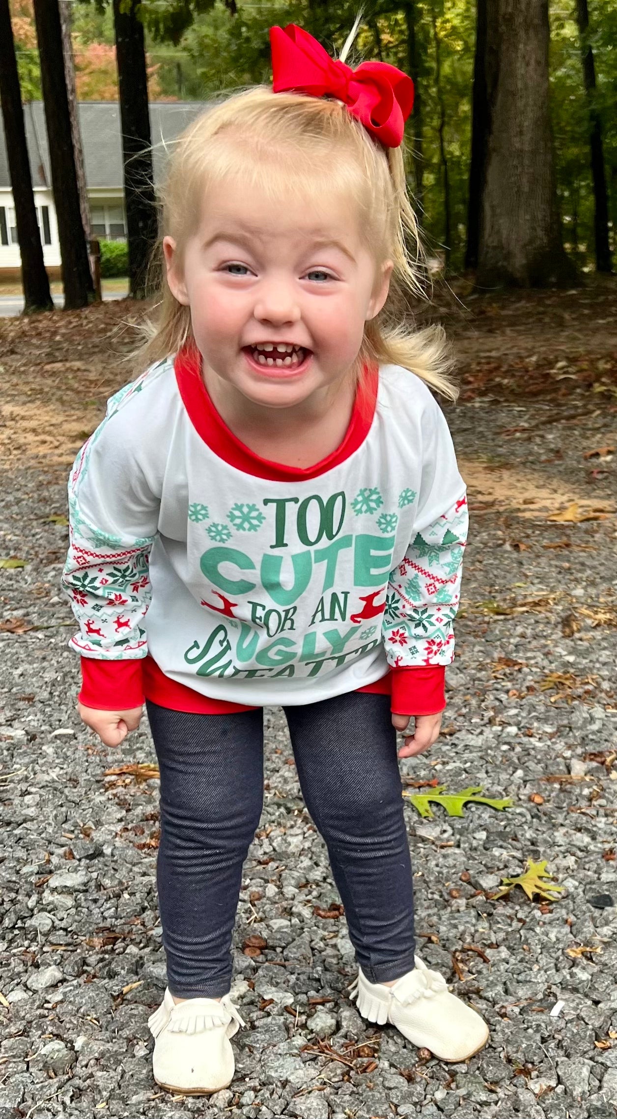 Christmas long sleeve lounge top