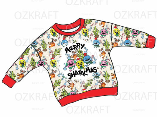 Christmas long sleeve lounge top