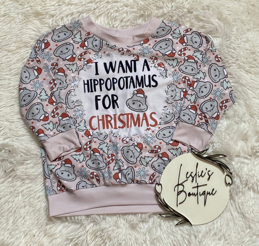 Christmas long sleeve lounge top