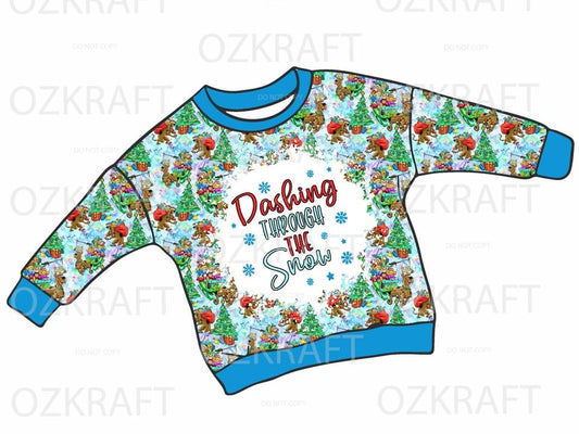 Christmas long sleeve lounge top