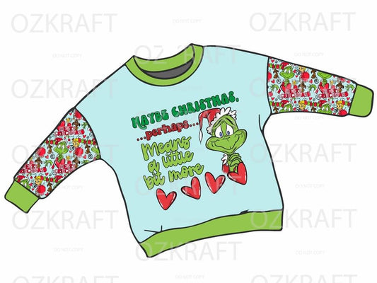 Christmas long sleeve lounge top