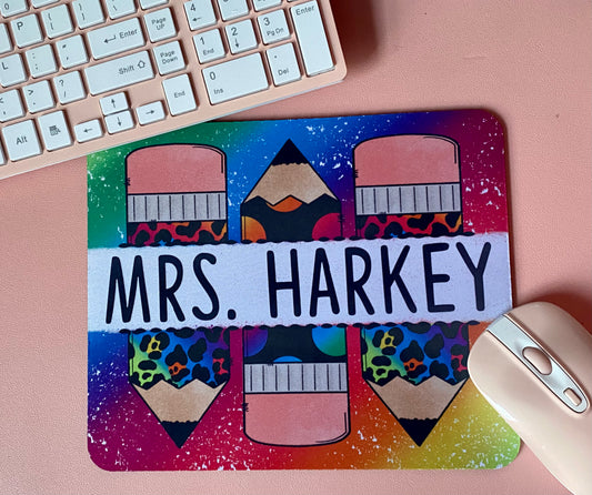 Custom name mousepad